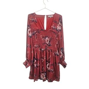 Floral Smocked Babydoll Dress